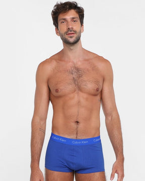 KIT 3 CUECAS BRANCA,AZUL E PRETA  LOW RISE TRUNK - CK