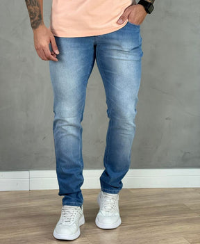 Calça Jeans Claro Masculina Igor Skinny