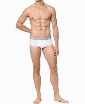 Kit 2 Cueca Branca Underwear Brief Clássica - CK