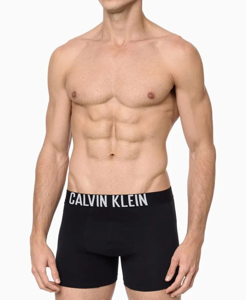 Kit 2 Cueca Preta Intense Power Cotton - CK