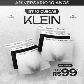 Kit 10 Cuecas Calvin K - Especial 10 Anos