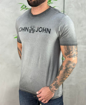 Camiseta Cinza Chumbo Masculina Regular Fit - JJ