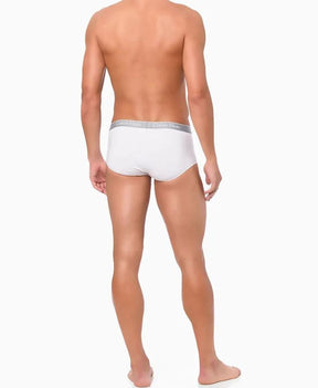 Kit 2 Cueca Branca Underwear Brief Clássica - CK