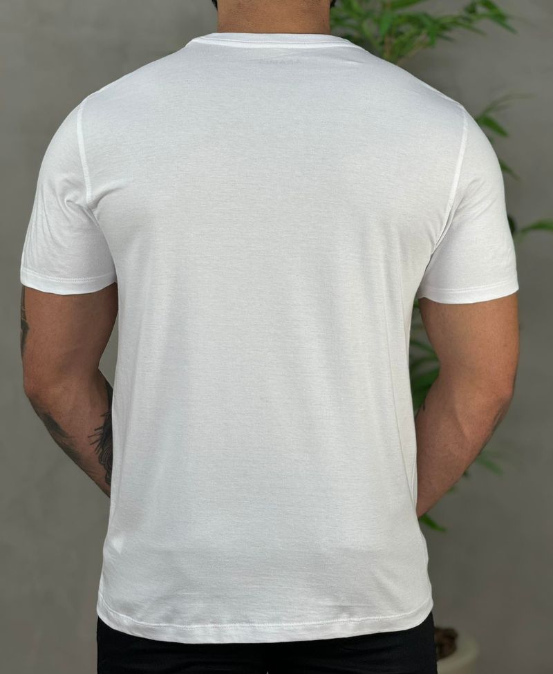 Camiseta Branca Masculina Malha Regular