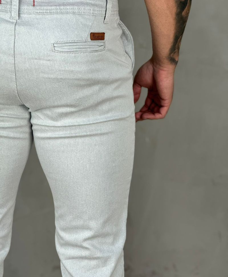 Calça Alfaiataria Gelo Masculina Slim