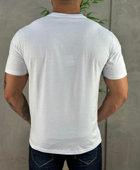 Camiseta Branco Masculina Regular Fit - JJ