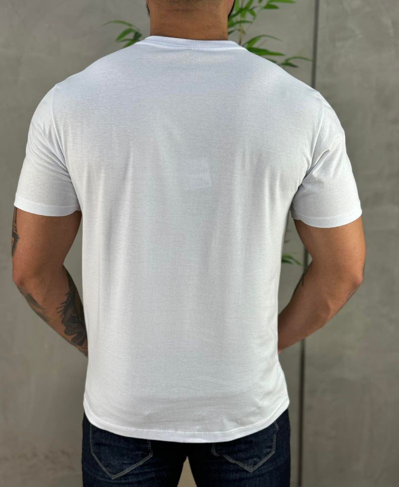 Camiseta Branco Masculina Regular Fit - JJ