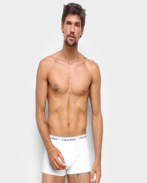 KIT 4 CUECAS BRANCA MASCULINA  TRUNK MODERN COTTON - CK