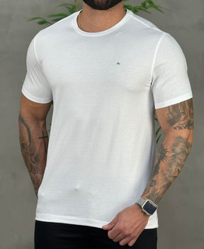 Camiseta Branca Masculina Malha Regular