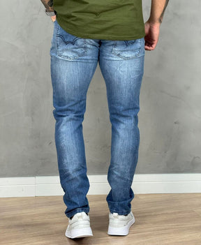 Calça Jeans Estonado Masculina Igor Skinny