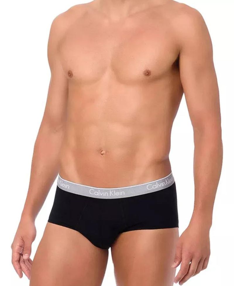 Kit 2 Cueca Preta Intense Power Cotton - CK