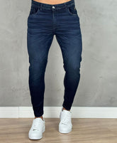 Calça Jeans Escura Estonado Masculina Skinny