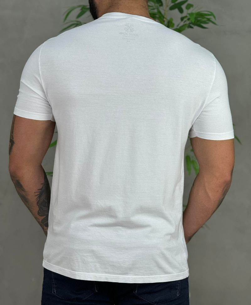 Camiseta Branca Masculina Sketch - JJ